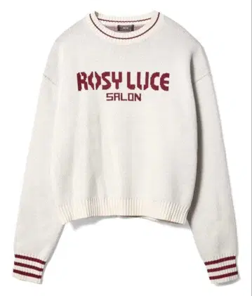 ROSY LUCE 로고 니트 스웨터