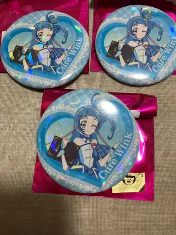 프리큐어 스위츠 파라다이스 캔뱃지 큐어 윙크 3점
