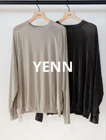 택 포함 새상품 [ YENN 이엔 ] 플로키 튤 풀오버 베이지