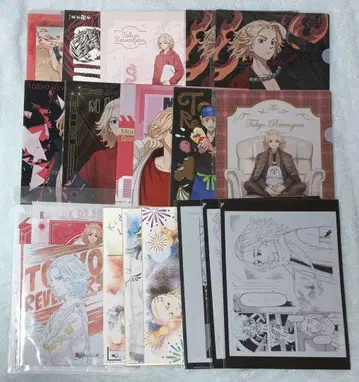 도쿄 리벤저스 사노 만지로 클리어 파일 색지 빅 스티커