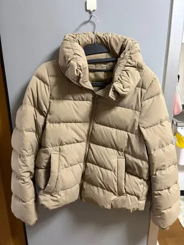 무인양품 베이지 다운 자켓 M