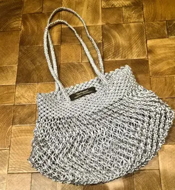 THE BAGMATI METALIC LUREX 바스켓백 실버