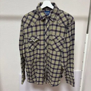 Wrangler 체크 무늬 플란넬 셔츠