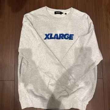 XLARGE 그레이 로고 맨투맨