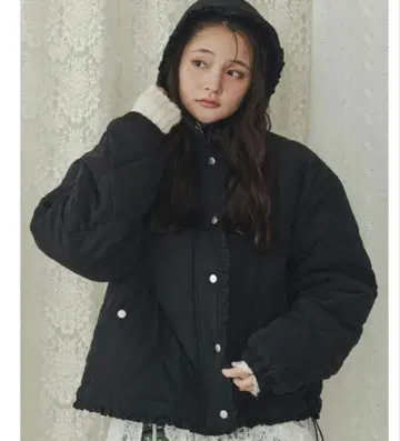 merry jenny 프릴 퀼팅 자켓