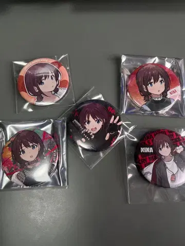 걸즈 밴드 클라이 캔뱃지 이세리 니나 5개