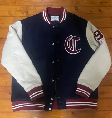 Champion 바시티 자켓