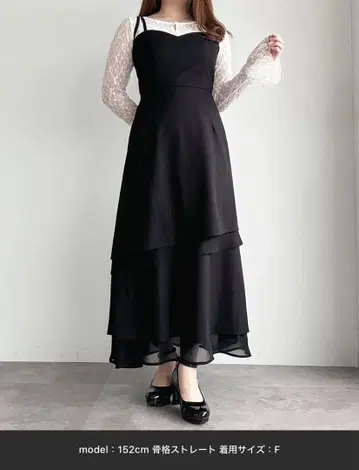 apres jour 아지메 티어드 프릴 원피스 XL 사이즈