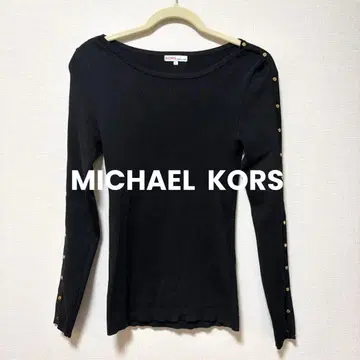 마이클코어스 골드 버튼 니트 소매