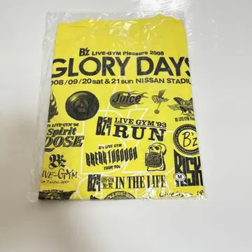 B'z LIVE-GYM 2008 GLORY DAYS 티셔츠 사이즈 M