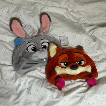 도쿄 디즈니 주토피아 닉 주디 팬캡 세트 새상품