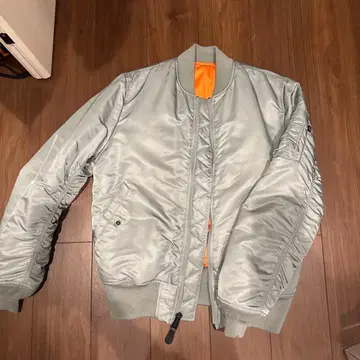 알파 실버 MA-1 플라이트 자켓