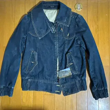 Sweet Camel 다크 블루 프릴 자켓