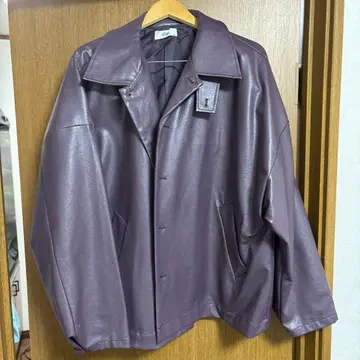 Losse 다크 퍼플 가죽 자켓 L 사이즈