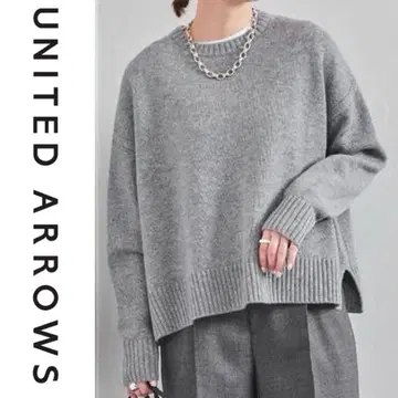 유나이티드 애로우즈 2020 정가 19800엔 캐시미어 혼방 크루넥 니트