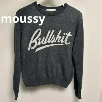 moussy Bullshit 로고 니트 스웨터