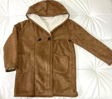 서울리 Soulberry 보아 스웨이드 코트 카멜 LL 사이즈