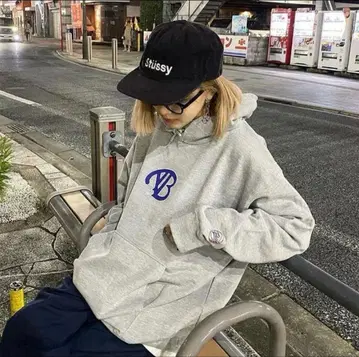 토이베이스 TB toibase 로고 후드티 그레이 스토리