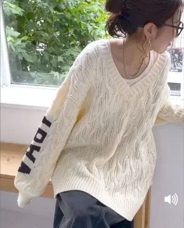 니코앤드 - 레터드 니트 풀오버 Misayo 씨