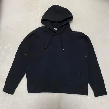 베이플로우 후드티 속기모 코튼 루즈핏 블랙 L 사이즈