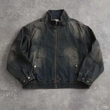 ADRER 3웨이 지퍼 슬리브 블라스트 데님 블루종