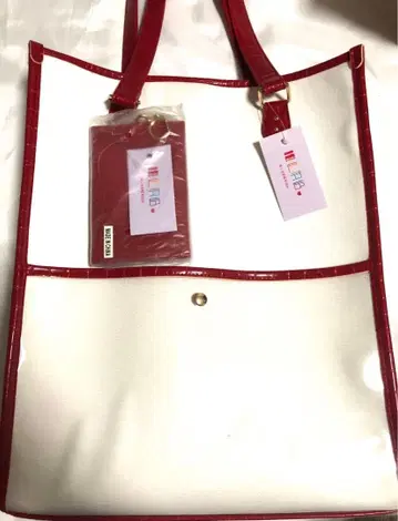 최애 라보 토트백 아크릴 스탠드 케이스 빨간색