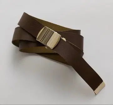 윔 가젯 [ Hoaw. ] 가죽 GI 벨트 / 다크 브라운