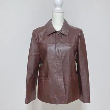 도쿄 스타일 EVANPICONE 가죽 재킷 아우터 와인 레드