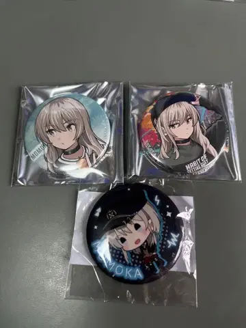 걸즈밴드 클라이 캔뱃지 카와라기 모모카 3개