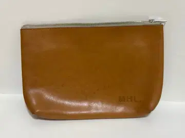 MHL. 브라운 가죽 파우치 가죽 잡화 파우치 마가렛호웰