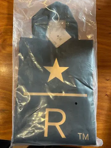 타이베이 DreamPlaza 한정판 스타벅스 리저브 토트백(블랙)