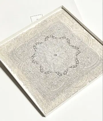 최고급 산터우 자수 스와토우 손수건 미사용 보관품