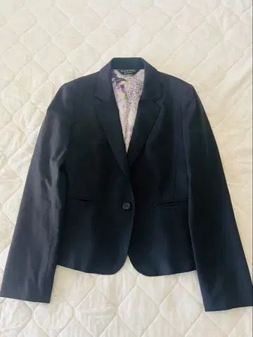 폴스미스 BLACK LABEL 테일러드 자켓 블랙 꽃무늬