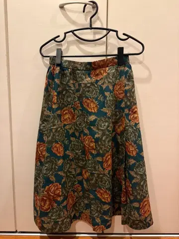 LEPORTE 꽃무늬 스커트 그린 가을/겨울 봄