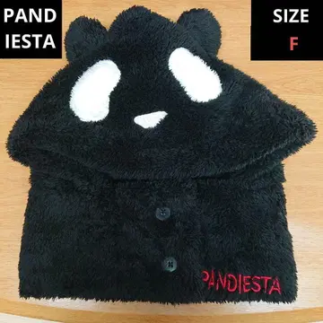 PANDIESTA 팬디에스타  후드 워머 팬더 블랙