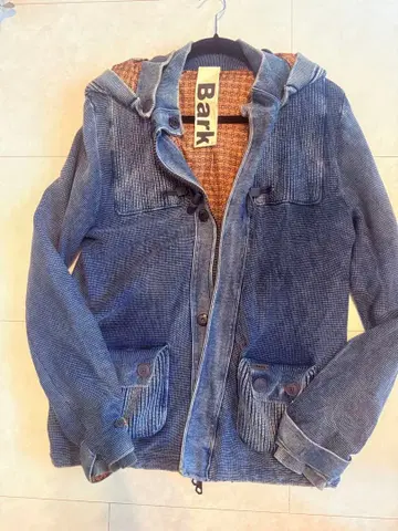 Bark 버크 인디고 염색 니트 블루종 M 정가 11.3만