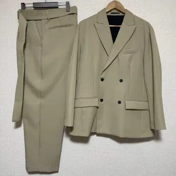 GU 오버 사이즈 더블 브레스트 자켓 & 슈퍼 와이드 팬츠 세트 판매