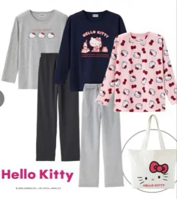 완판템 Hello Kitty 모코모코 파자마 시마무라 해피 백 LL