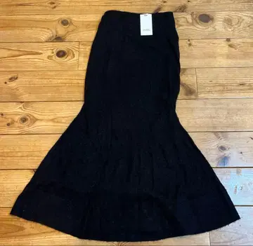 SNIDEL 스나이델 여성용 머메이드형 롱 스커트 블랙