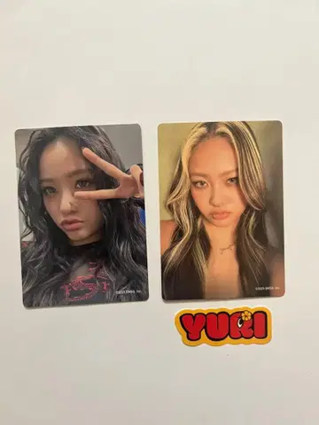 [ 낱개 판매 가능 ] HANA 트레이딩 카드 YURI 유리 2장 세트