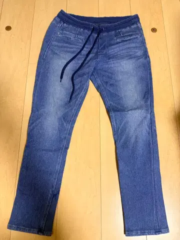 PLST 데님 스웨트 팬츠