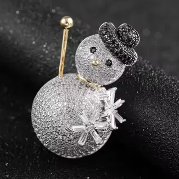 반짝반짝 스노우맨 브로치