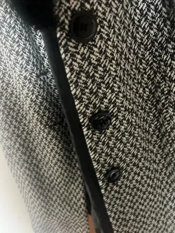 FOREVER 21 롱 코트 M 블랙 화이트