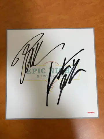 B'z 사인색지 EPIC NIGHT