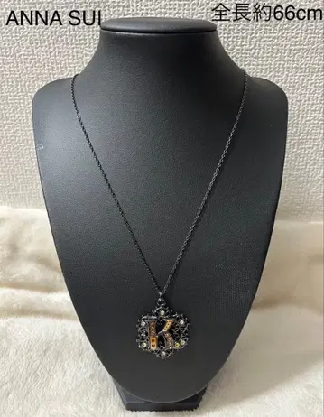 ANNA SUI K 모티브 목걸이 66cm