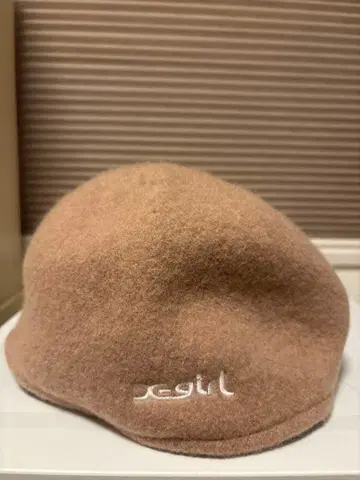 x-girl 베이지 니트 모자