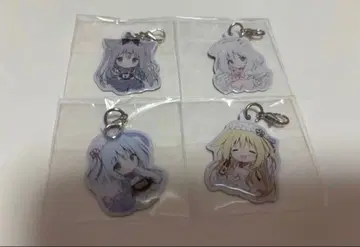 아마이로 쇼콜라 아크릴 키링 4종 세트 시라타마