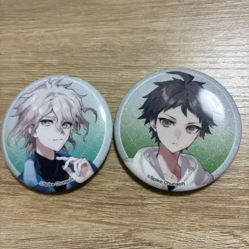 코마에다 나기토 히나타 하지메 로손 글리터 캔뱃지