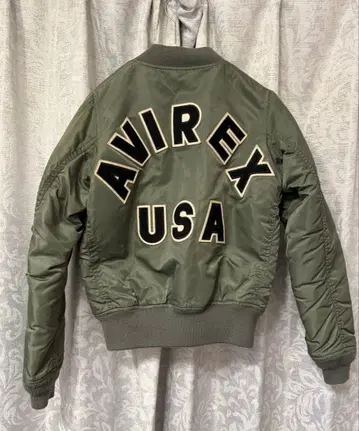 AVIREX MA-1 자켓 올리브 그린