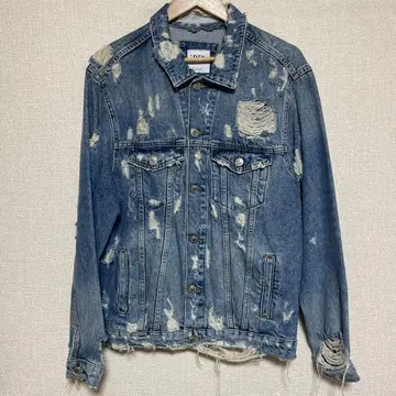 ZARA 데미지 데님 자켓 L